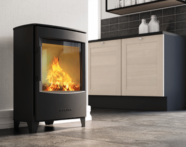 Poele bois mini 2 pieds bas cuisine