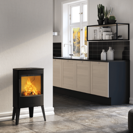 Poele bois mini 2 pieds hauts cuisine