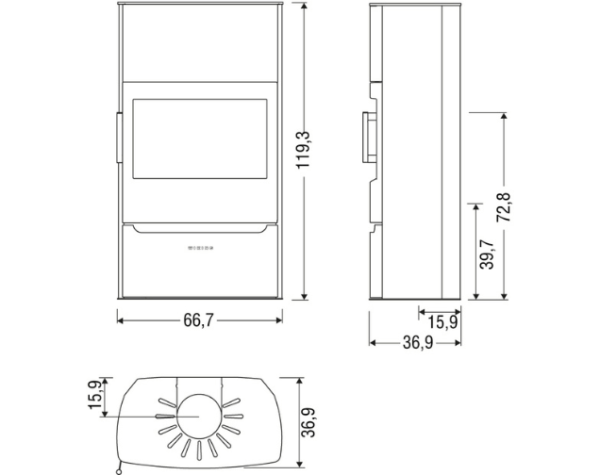 Poêle à bois Maxi 6 – Image 2