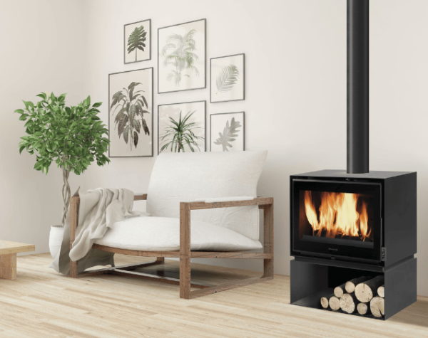poele bois richard le droff 700 C dans salon