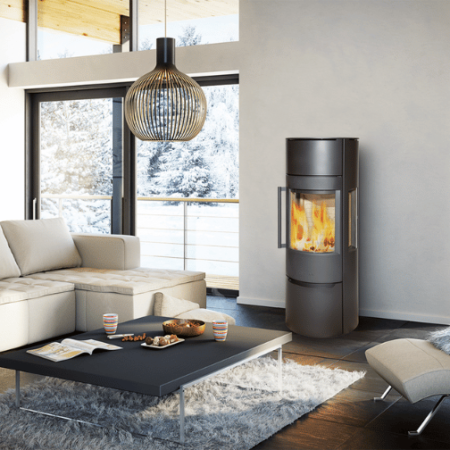 poele bois Luma 5 dans salon