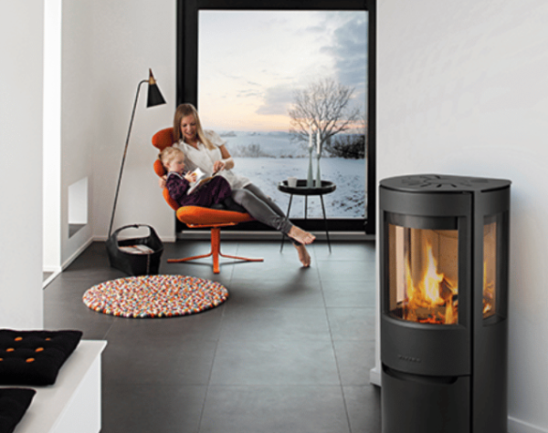 poele bois luma 3 dans salon