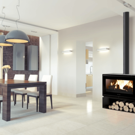 poele bois montmartre 1000 C dans salon