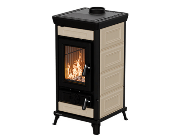 poele bois sofia ceramique beige