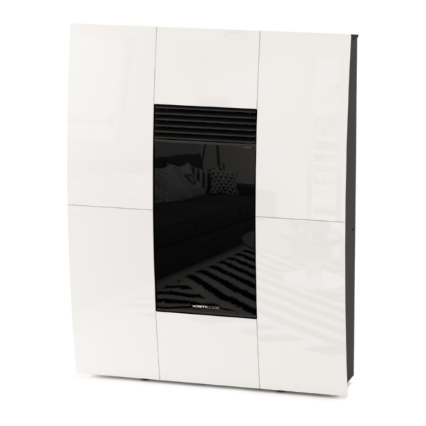 Poêle à granulés Compact Glass Hybrid blanc