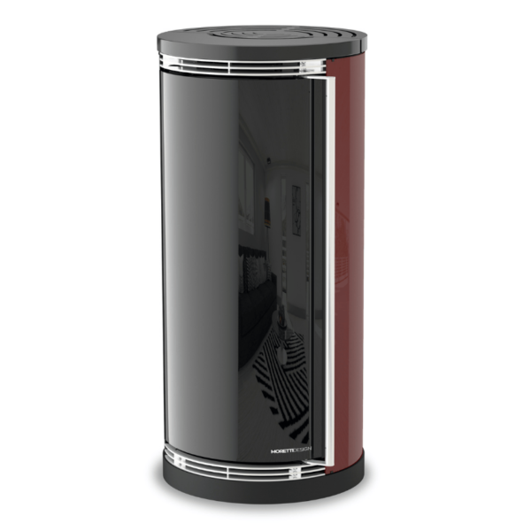 poele a granulés Ergonomic Hybrid bordeaux