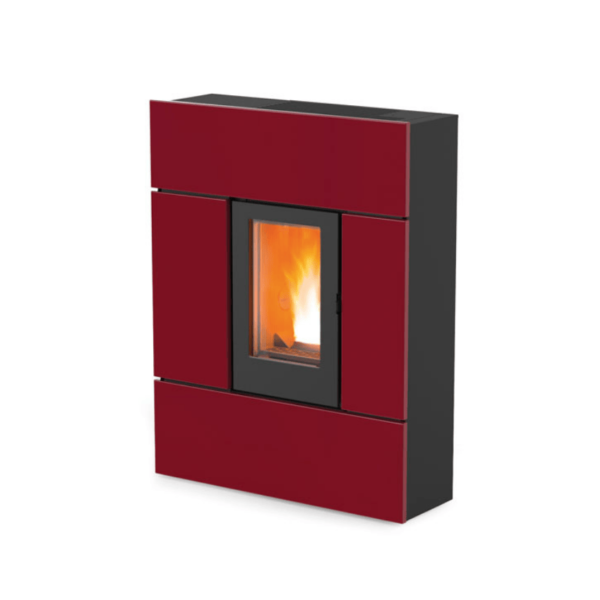 poêle à granulés Ray Comfort Air 8 XUP bordeaux metal