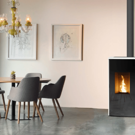 poele granules Takumi dans salon