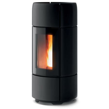 poele granules curve noir