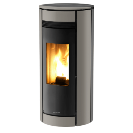 poele granules globo couleur tourterelle