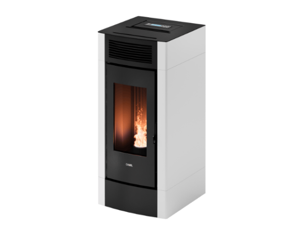 poêle à granulés cristal 9 airtech blanc
