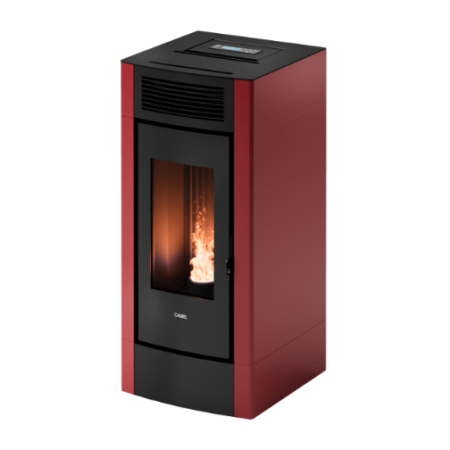 poêle à granulés cristal 9 airtech rouge
