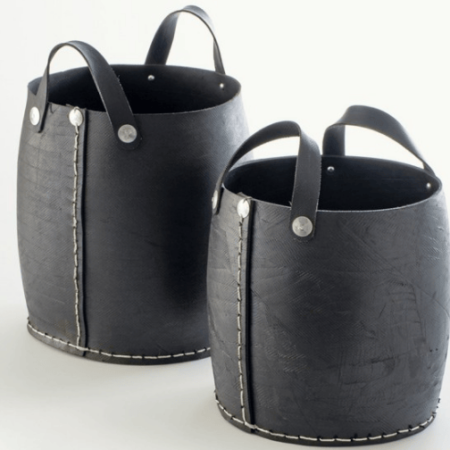 paniers à anses gigognes en pneu