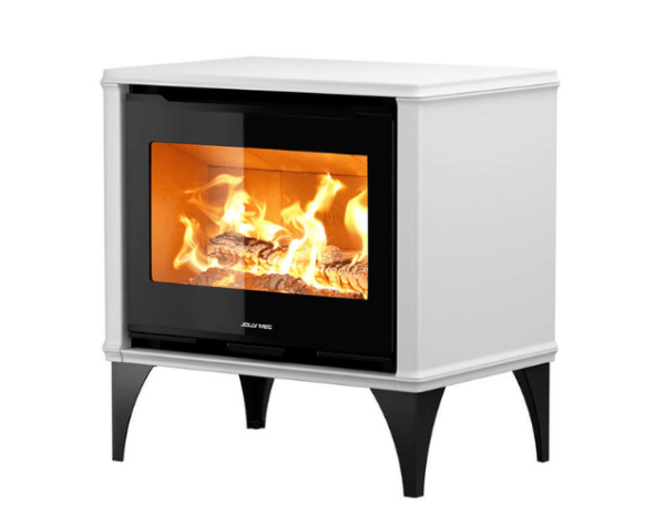 poele a bois pixie wood blanc