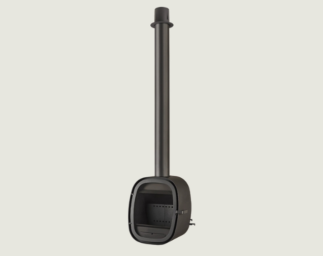cheminée rocal oval suspendue